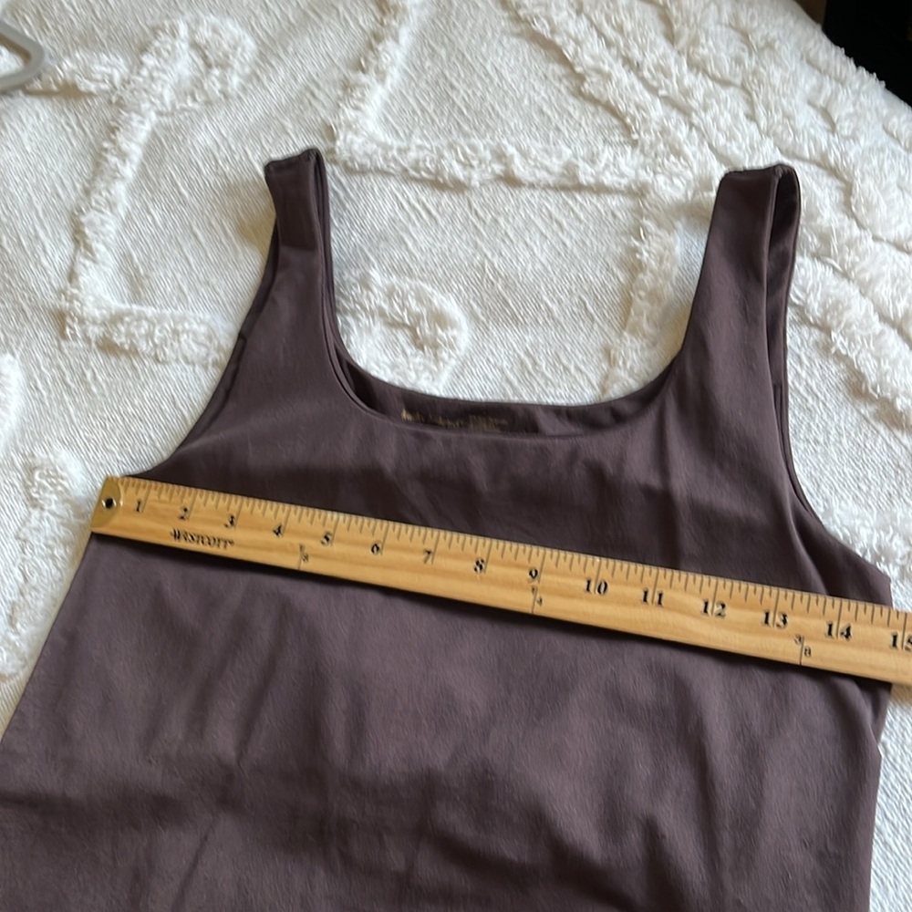 Kathy Ireland Brown Tank Top With Built In Shelf Bra Sz XS/S - Picture 6 of 8